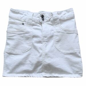 LOVE TRENDS Low Rise White Jean Skort